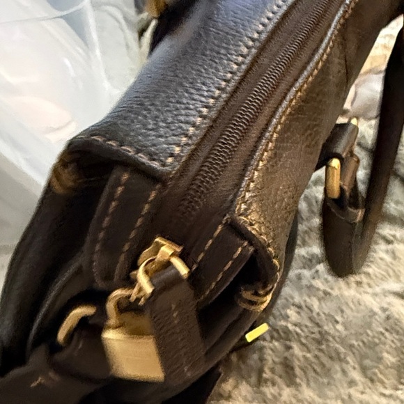 Vintage BROOKS BROTHERs Elegant Black Leather Men's Bag briefcase satchel - Picture 5 of 15